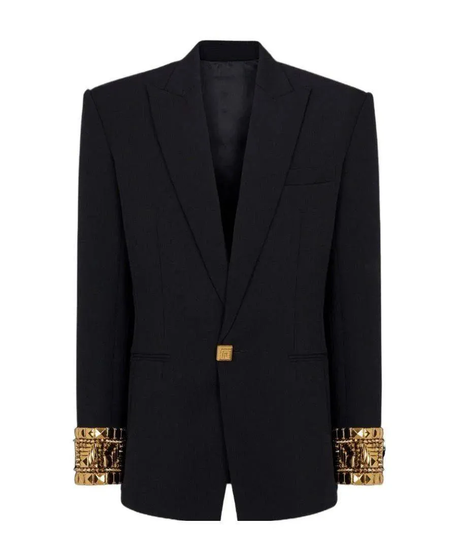 Lenora Long Sleeve Gold Detail Blazer