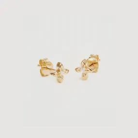 Live in Light Lotus Stud Earrings