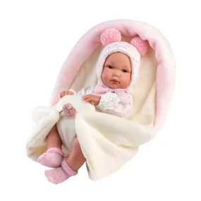 Llorens - Baby Girl Doll with Clothing, Changing Cushion & Accessories: Bimba - 35cm