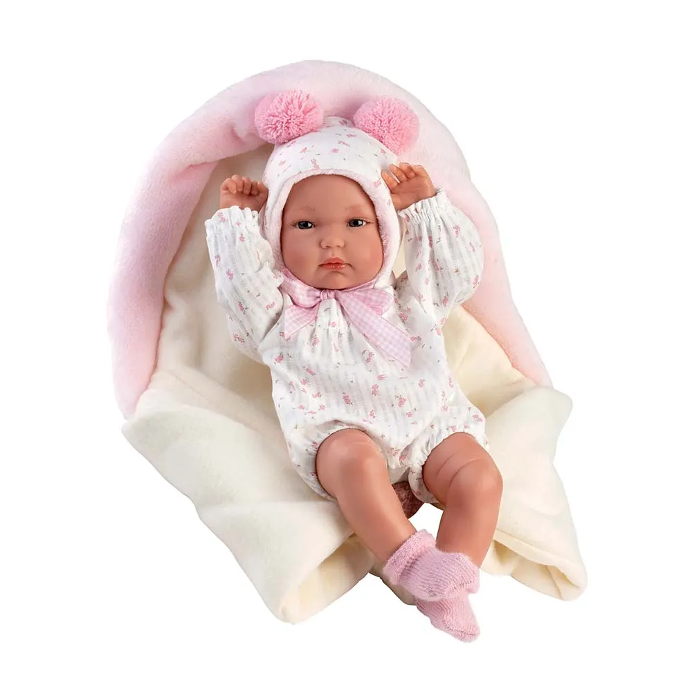 Llorens - Baby Girl Doll with Clothing, Changing Cushion & Accessories: Bimba - 35cm