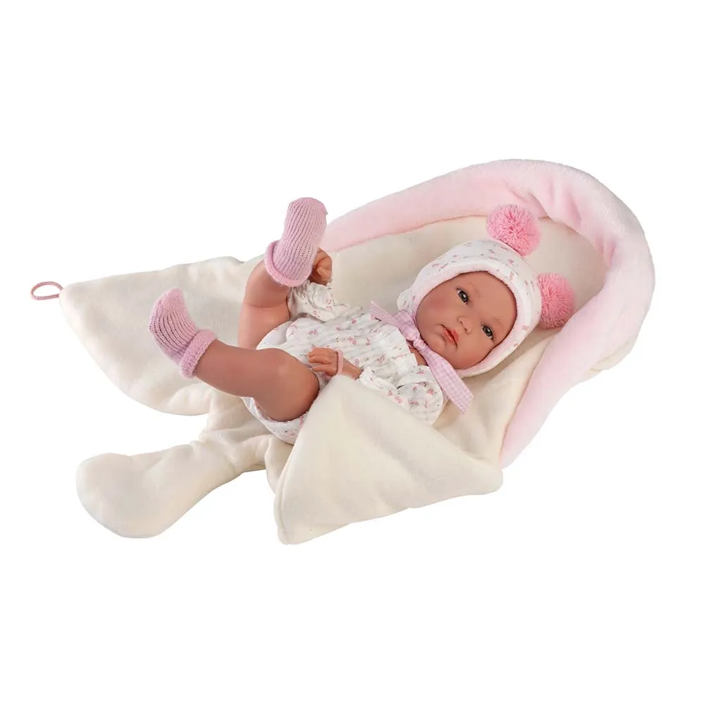 Llorens - Baby Girl Doll with Clothing, Changing Cushion & Accessories: Bimba - 35cm