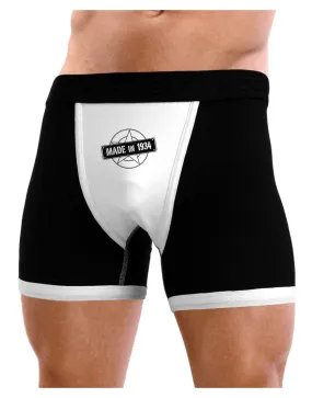 Made In Birth Year 1934 Mens Boxer Brief Underwear