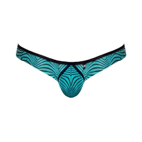 Male Power Tranquil Abyss Mini Bikini Seafoam/black Medium