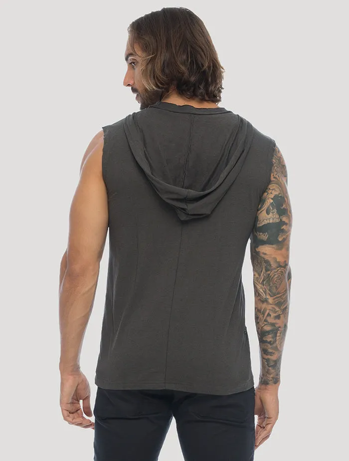 Mask Sleeveless Hoodie