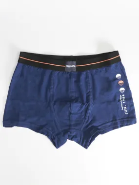 Men's Brand Logo Stretchy Boxer,Navy