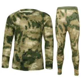 Men's Camouflage Fleece Thermal Underwear Set 67895465L