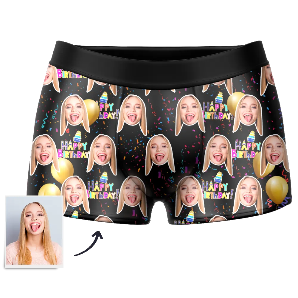 Men's Custom Birthday Boxer Shorts