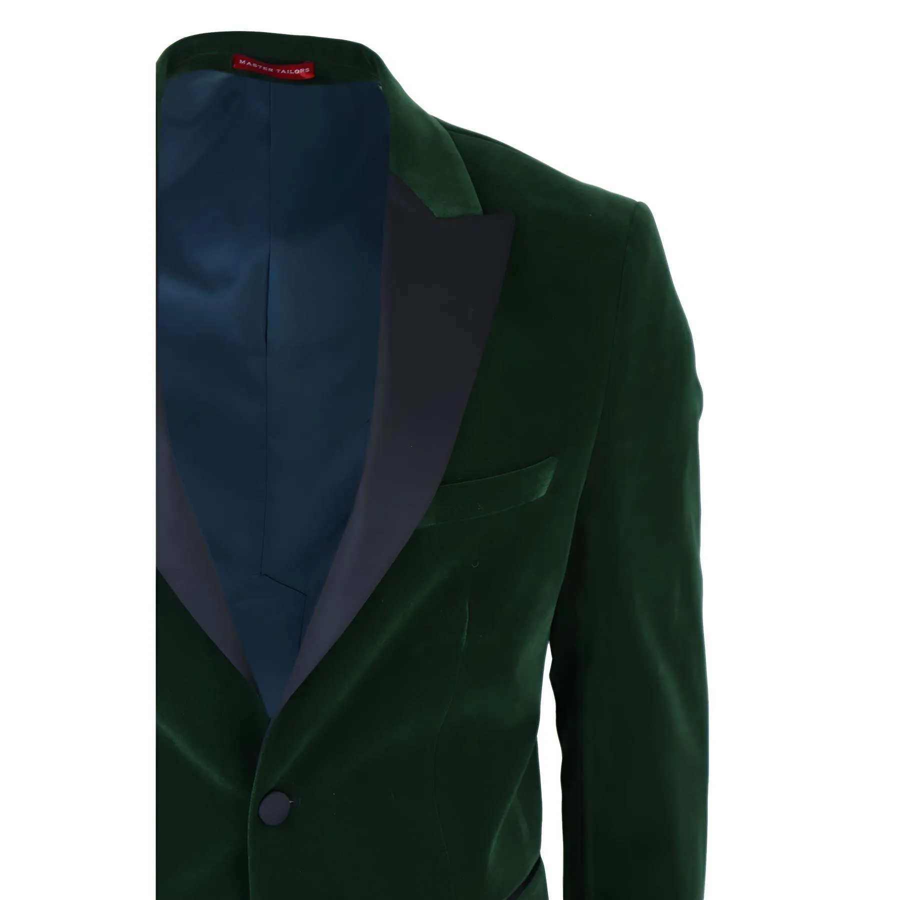 Mens Green Velvet Tuxedo Blazer Satin Peak Lapels Dinner Jacket Wedding Prom Black Tie