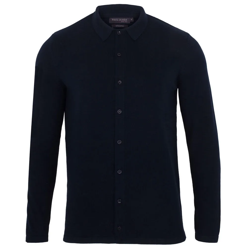 Mens Lightweight Cotton Knitted Shirt