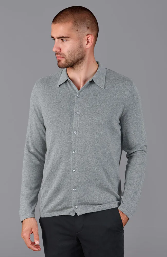 Mens Lightweight Cotton Knitted Shirt