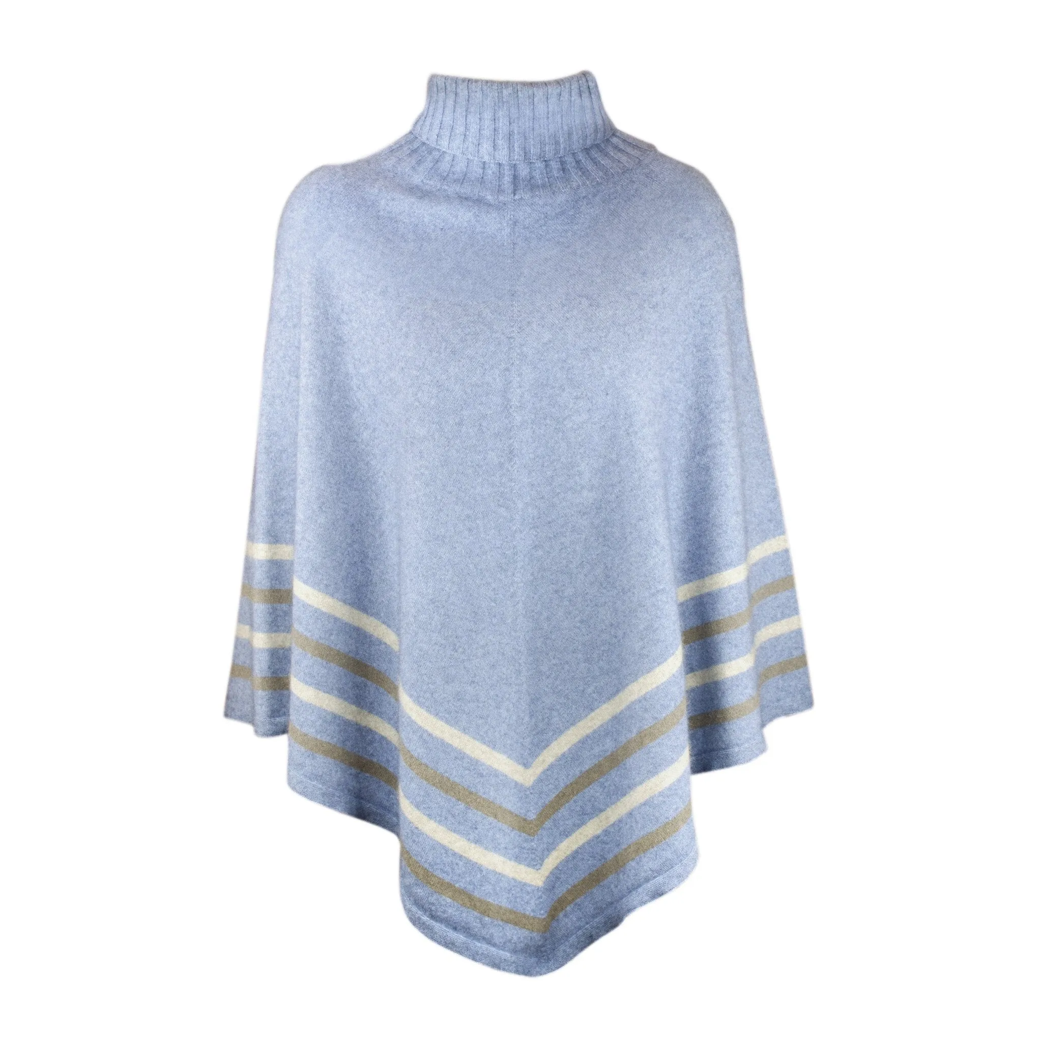 Merinosilk Stripe Poncho