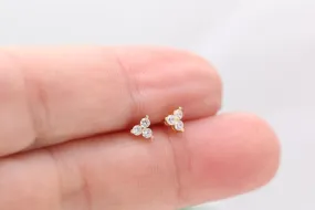 Micro CZ Pyramid Studs