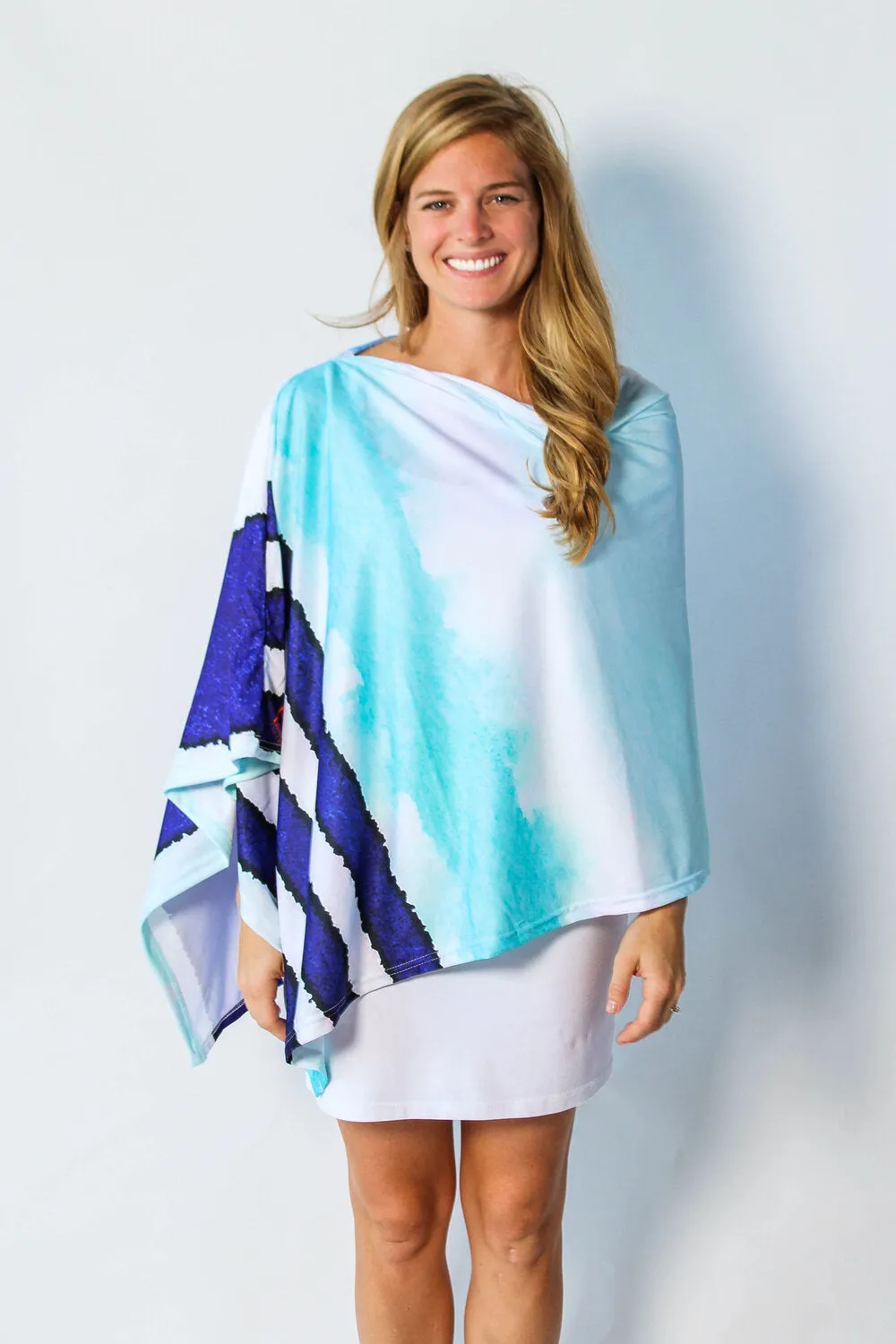 Nautical Blues Party Poncho