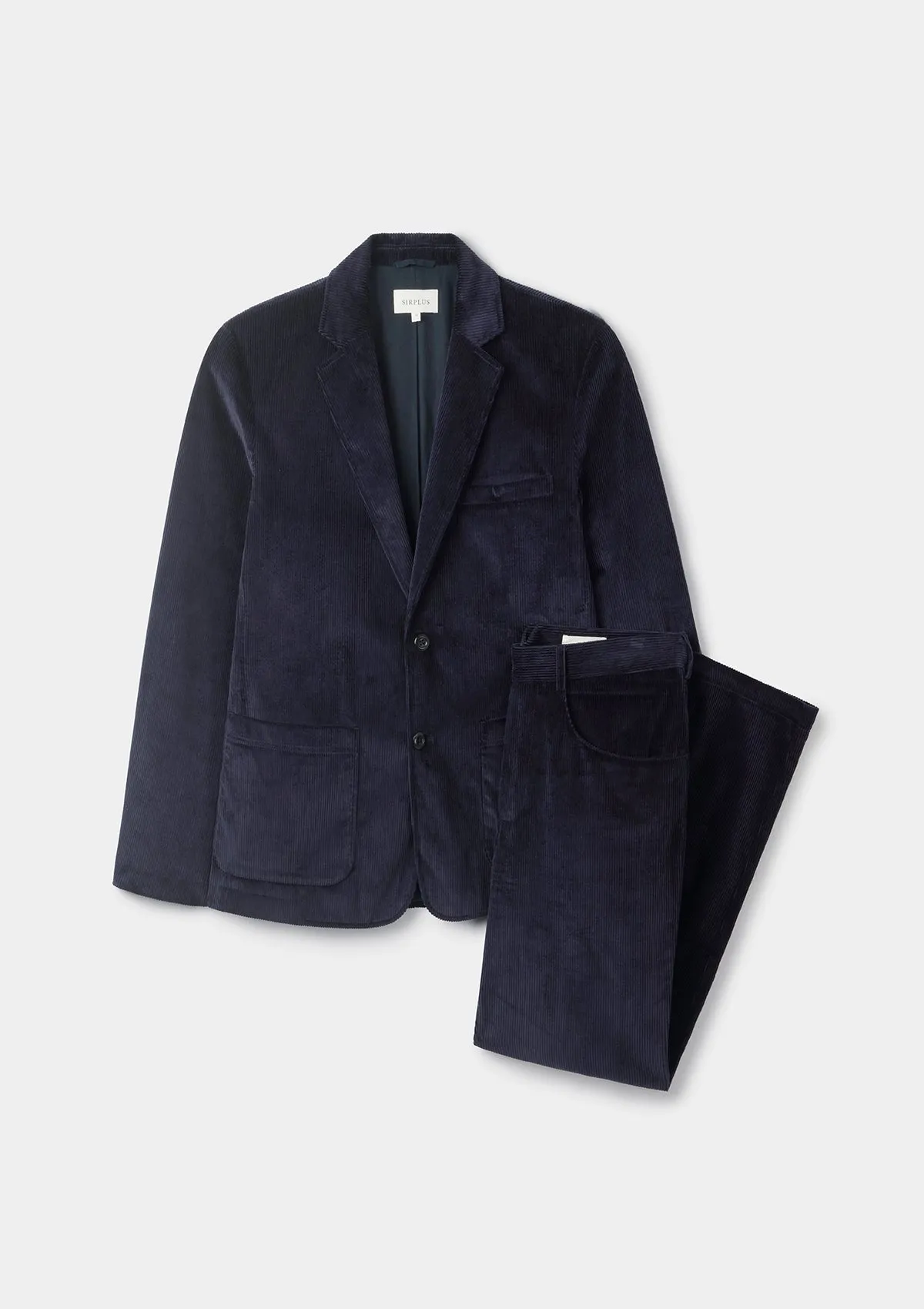 Navy Cotton-Corduroy Blazer