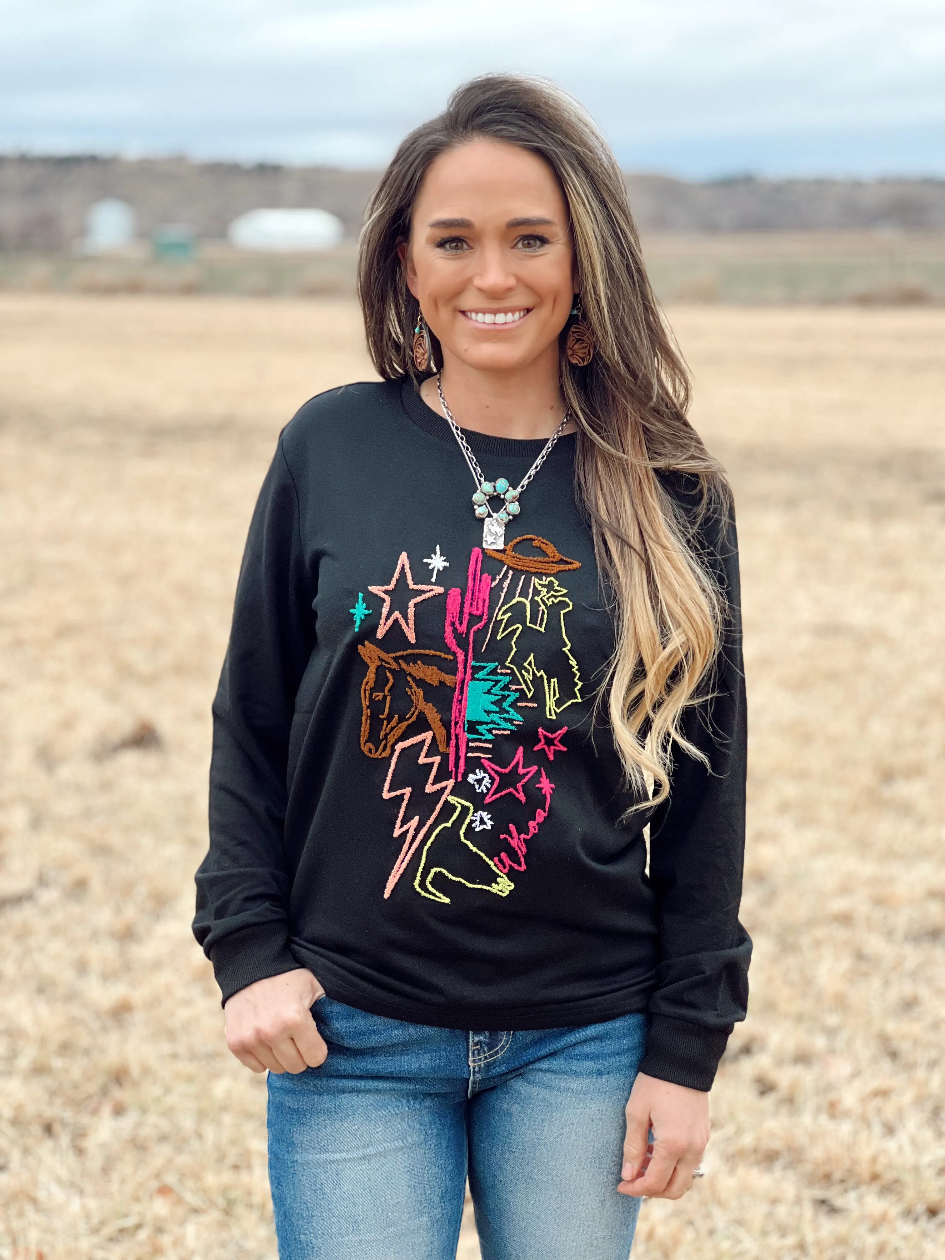 Neon Cowgirl Top