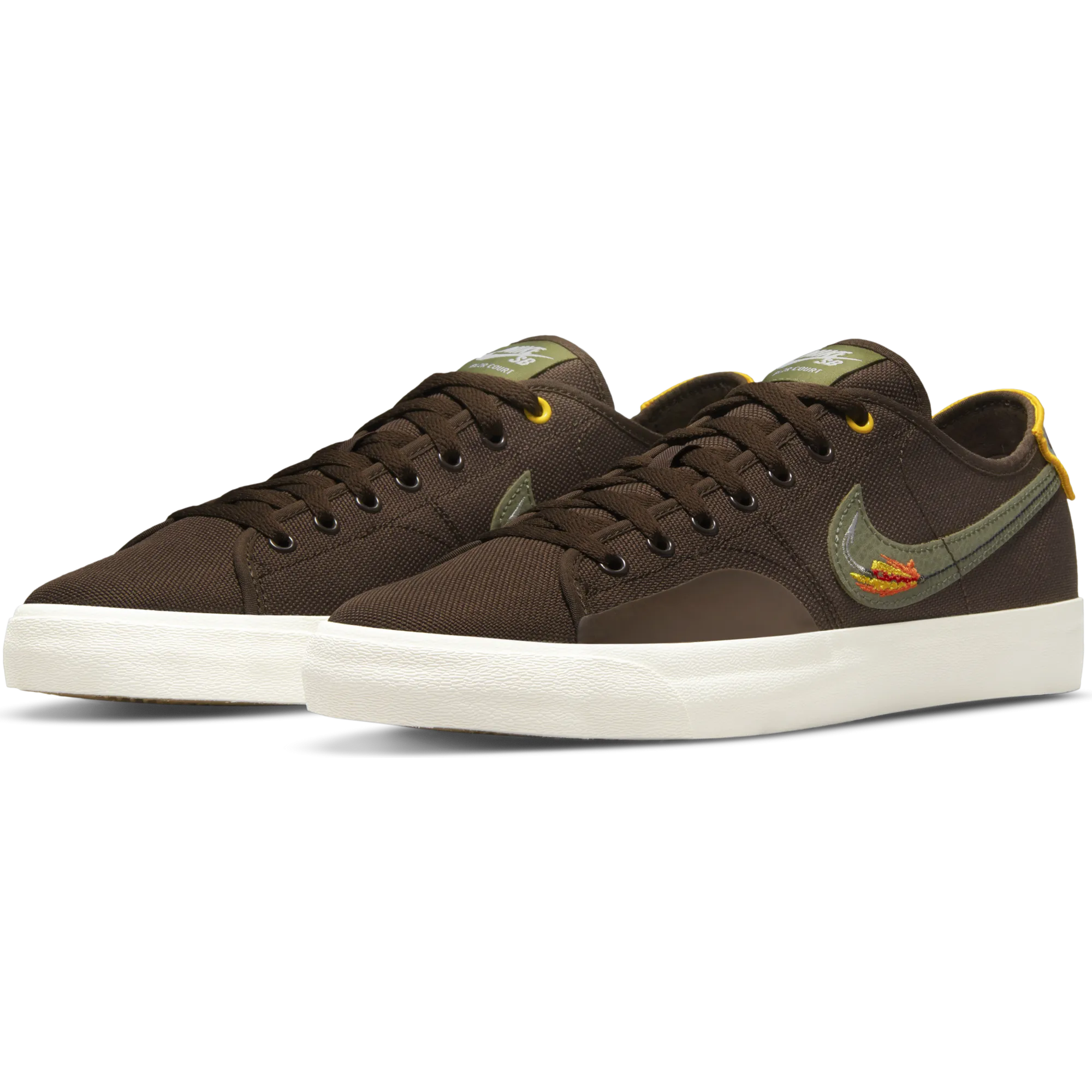 Nike SB Zoom Blazer Court DVDL - Baroque Brown/Light Bone/Dark Sulphur/Medium Olive