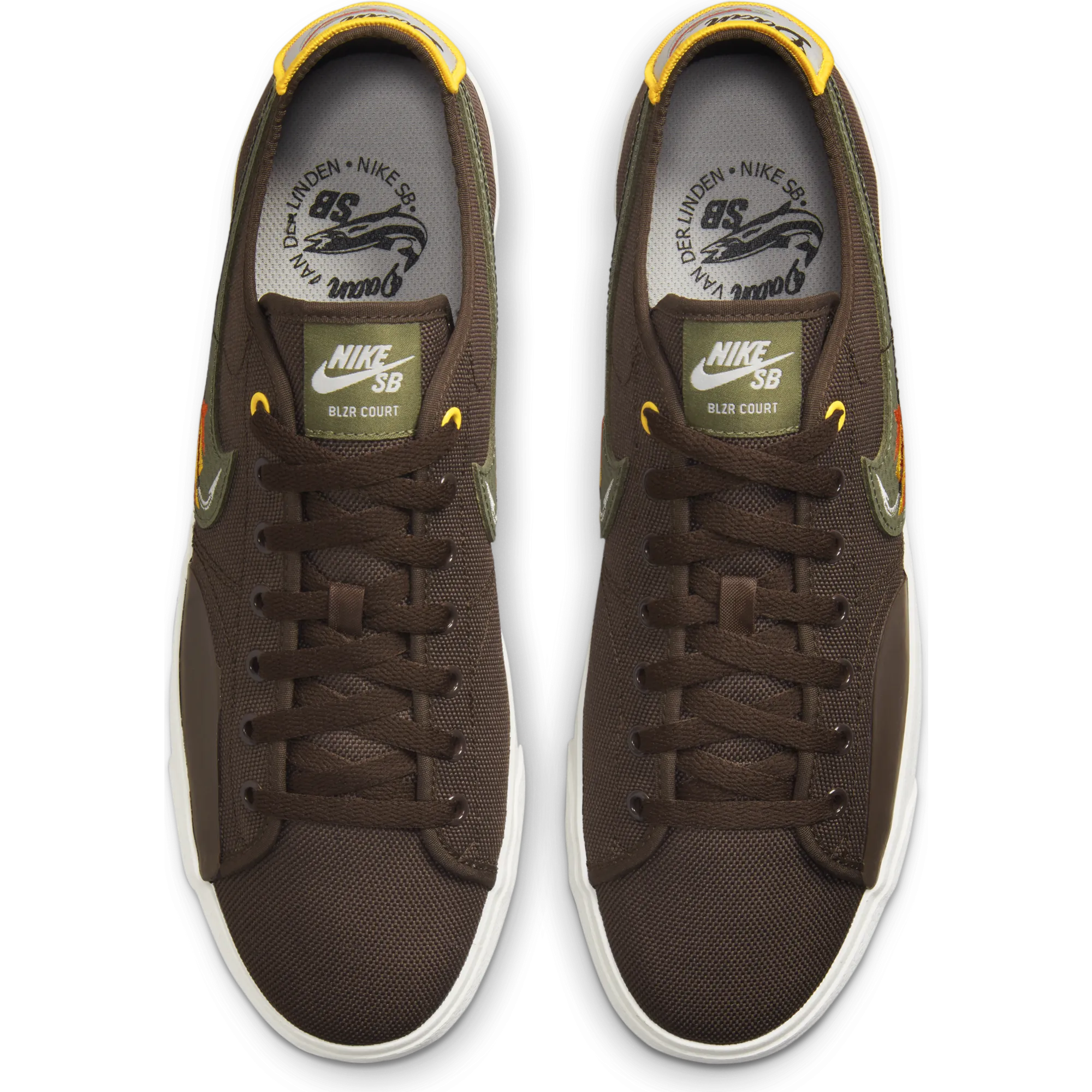 Nike SB Zoom Blazer Court DVDL - Baroque Brown/Light Bone/Dark Sulphur/Medium Olive