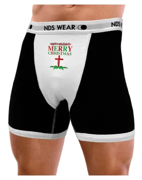 No Happy Holidays&#44; Merry Christmas Mens Boxer Brief Underwear