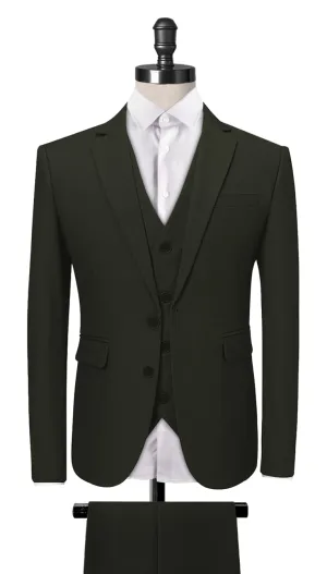 Olive Green 3-Piece Suit