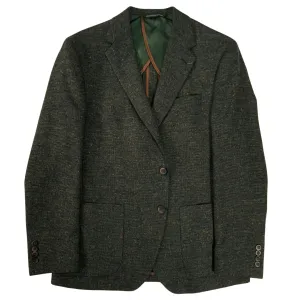 Olive Nep Tweed Two Button Wool Sport Jacket