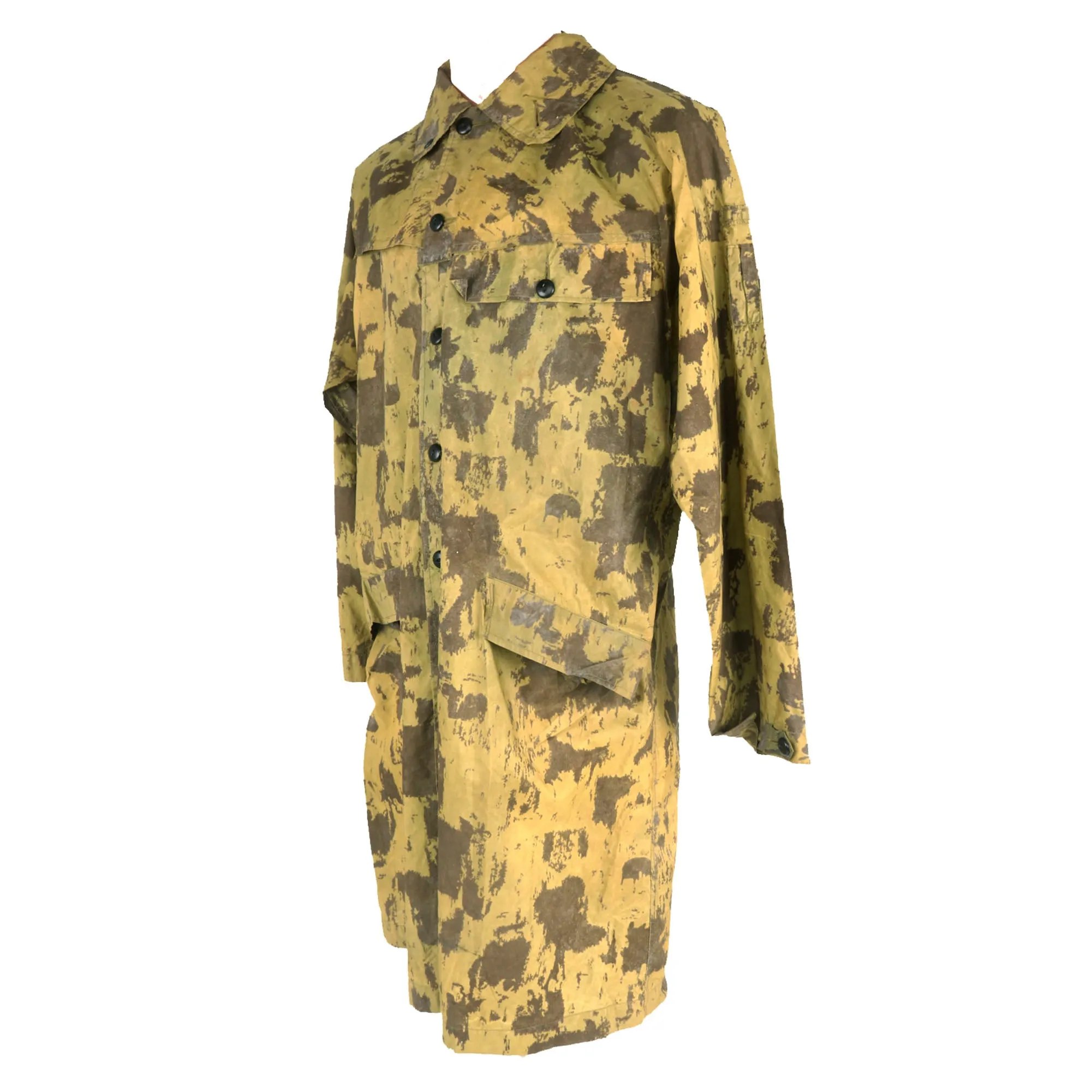 Original Australian Vietnam War Era 1966 Dated Lightweight Tropical Smock “Self-Stowing” Rain Poncho- Favored By American Forces