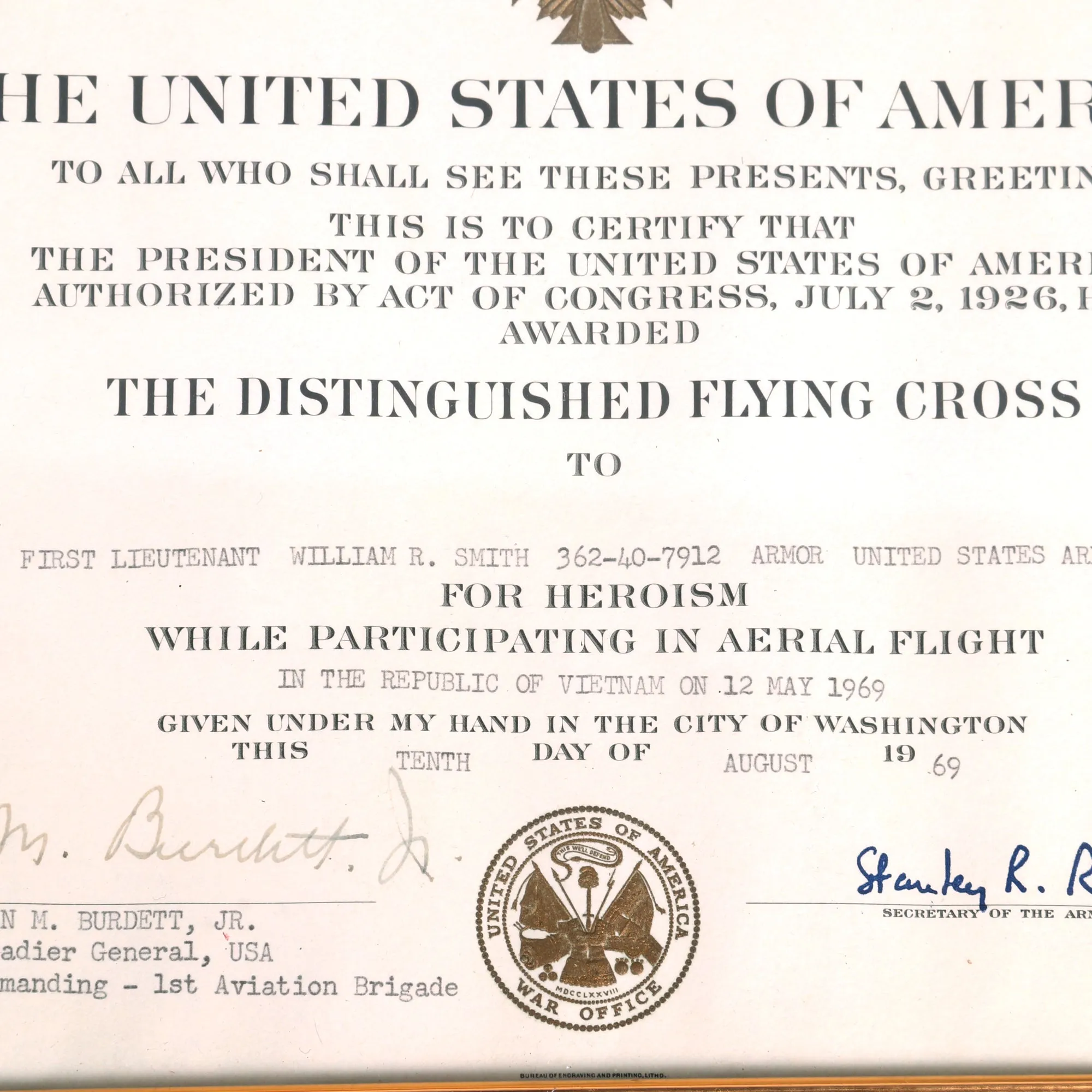 Original U.S. Vietnam War 3/17th Cavalry Hunter-Killer Team - Stogie- OH-6 Loach Scout Helicopter Pilot Extensive Grouping to D.F.C. Recipient