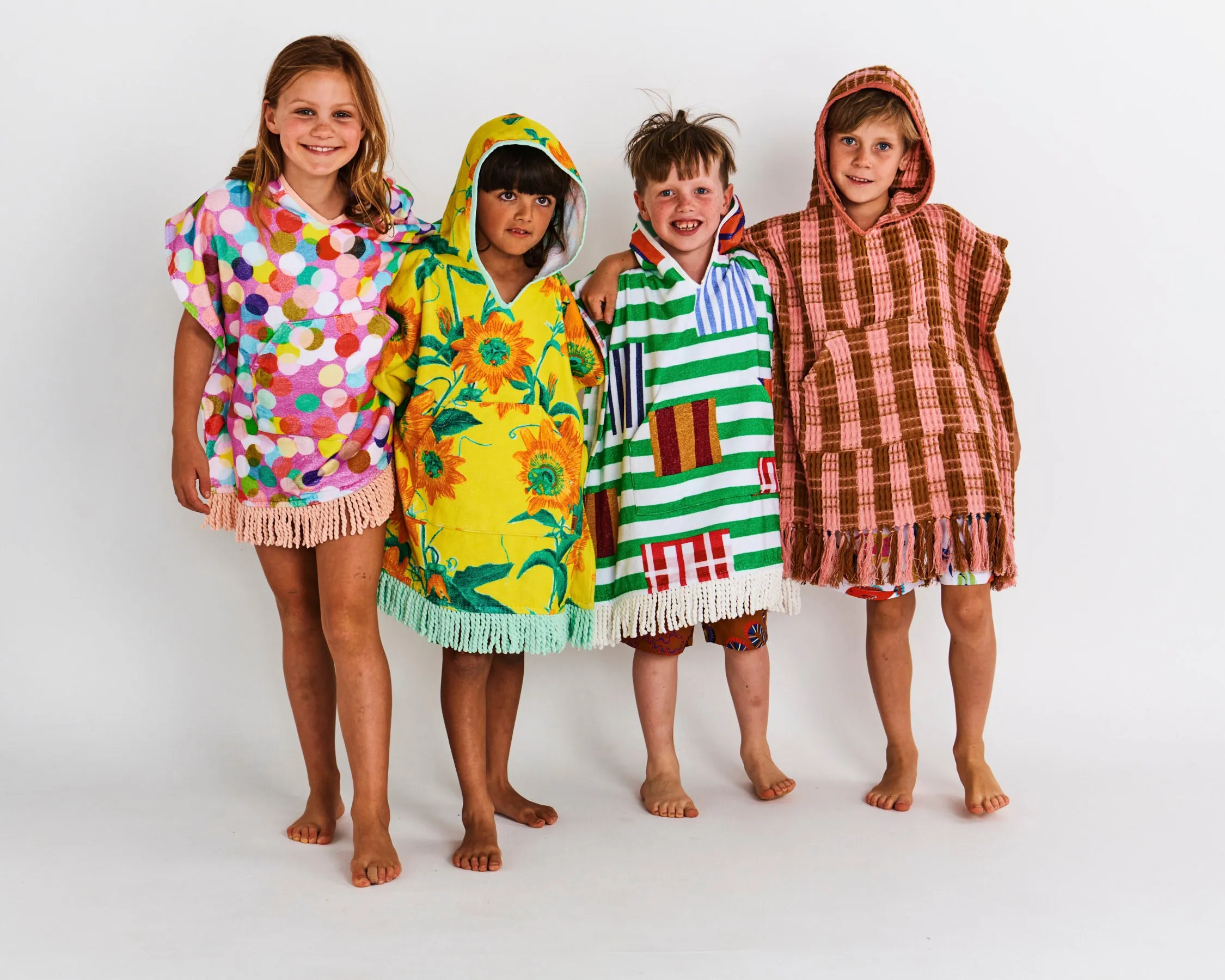 Passiona Printed Kids Terry Poncho