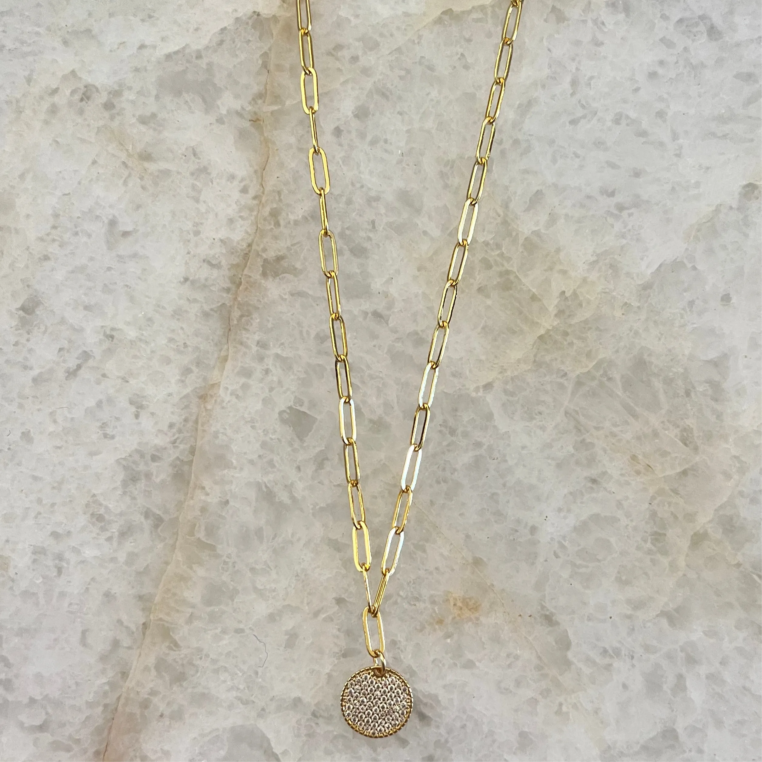 Pavé Drop Necklace