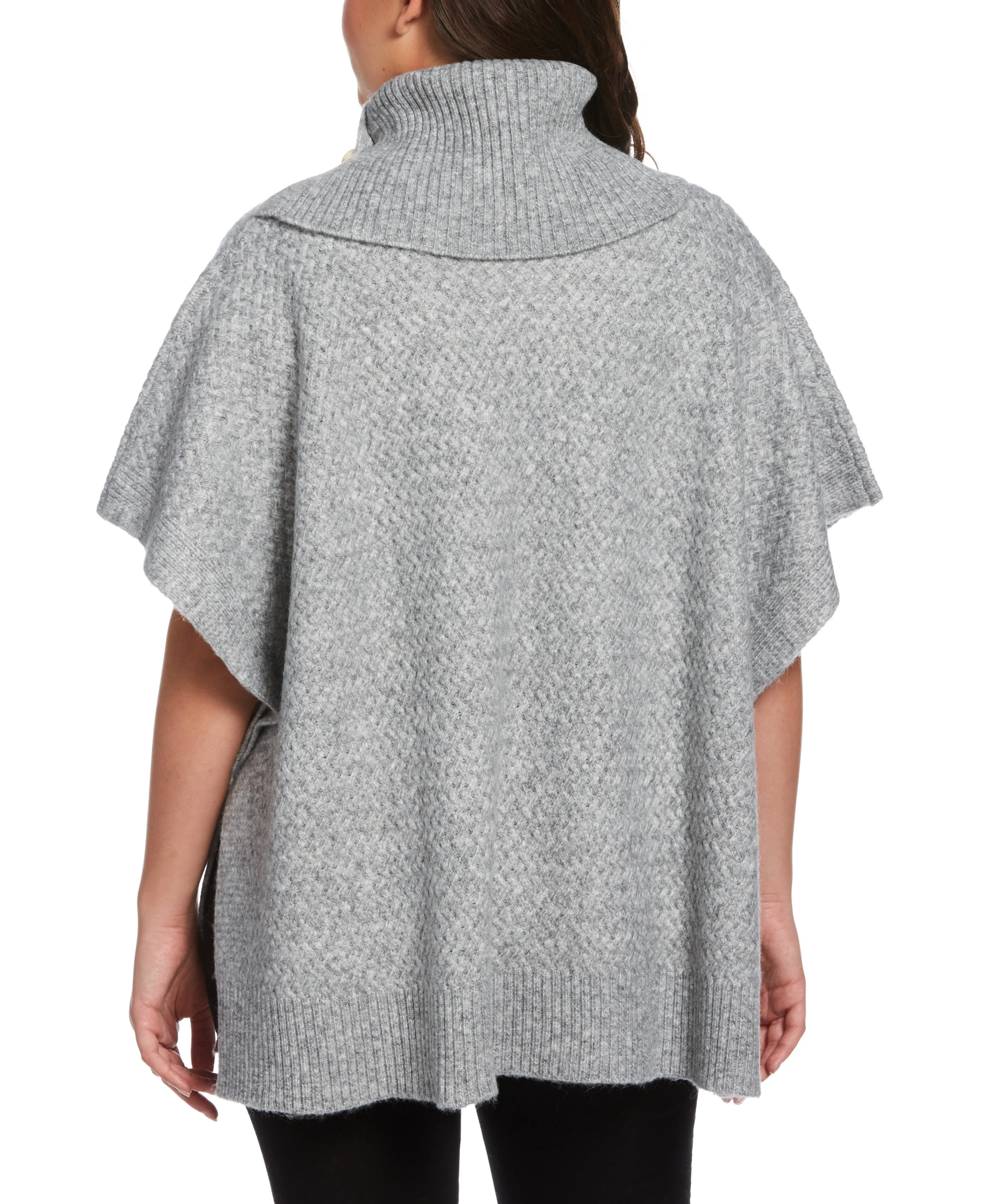 Petite Turtleneck Sweater Poncho