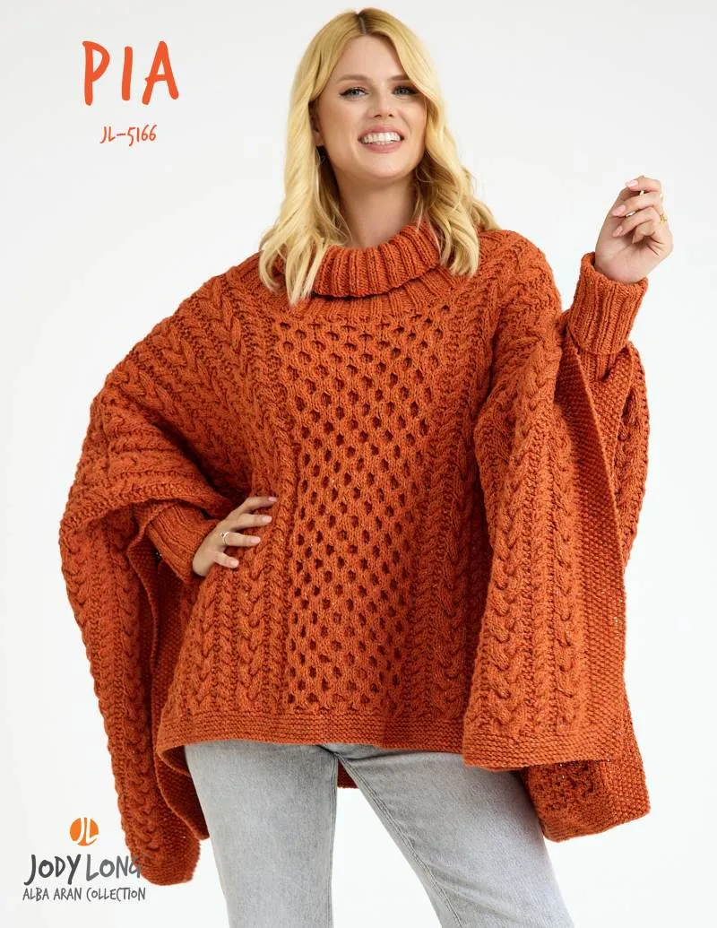 Pia Sweater/Poncho Pattern by Jody Long