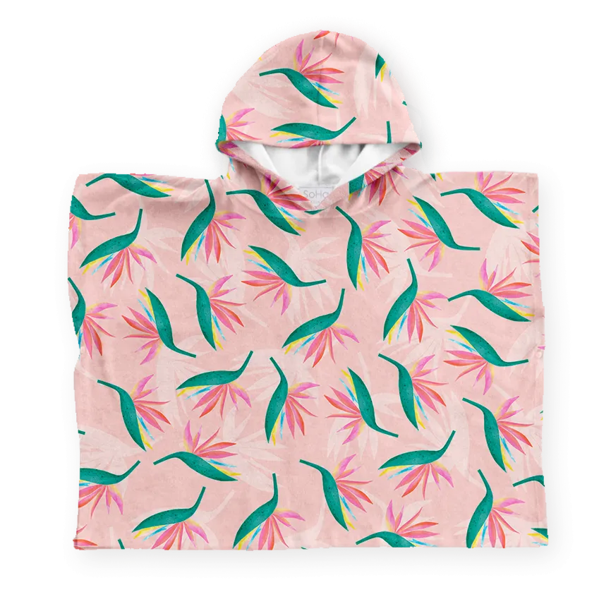 Pink Tropics Keiki Poncho