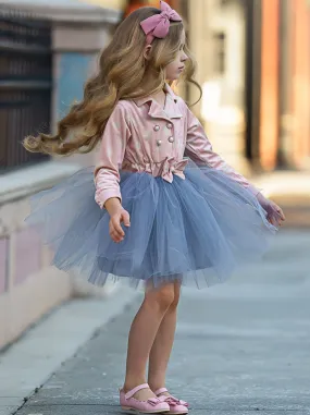 Posh Princess Polka Dot Blazer Tutu Dress