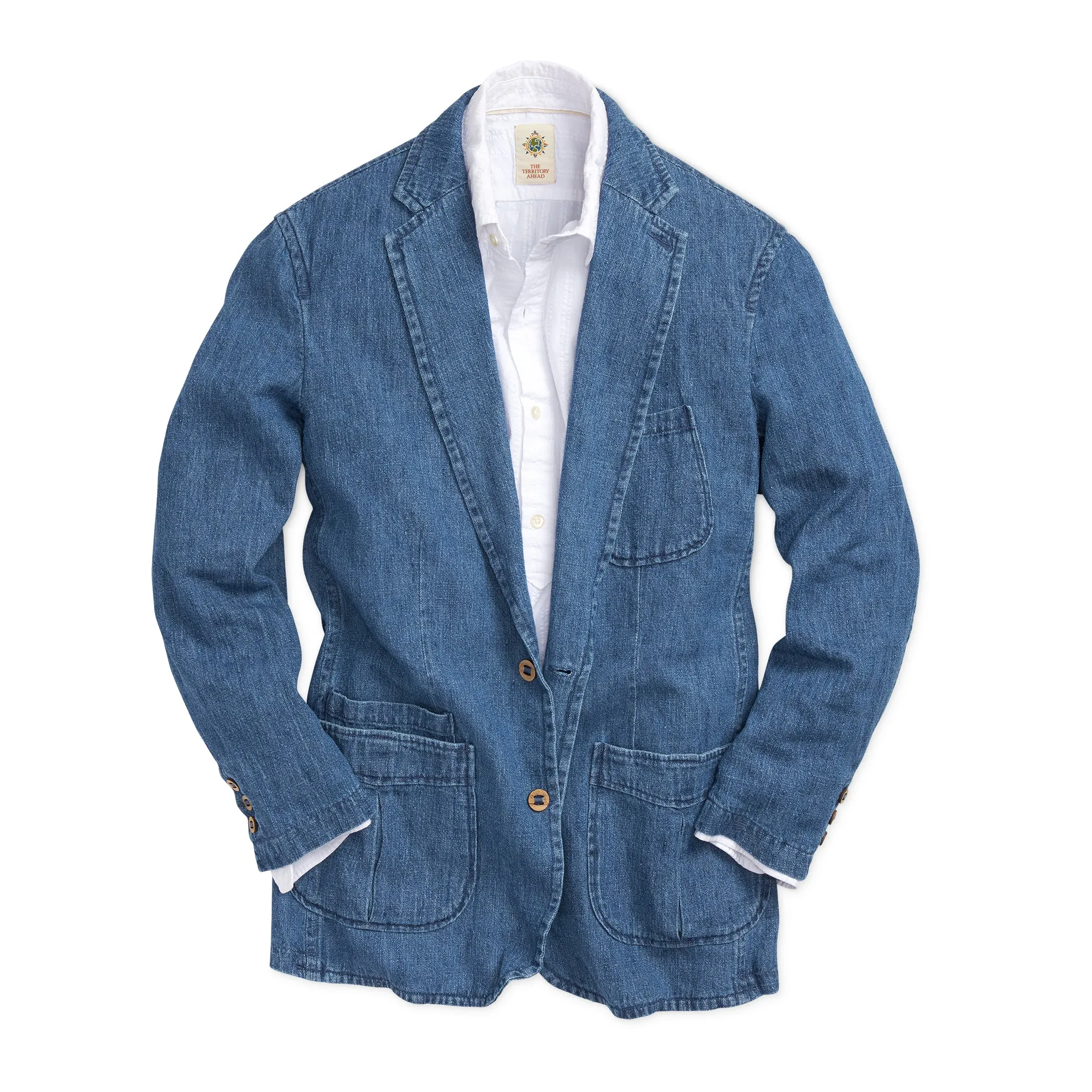 Positano Linen-Denim Blazer - Tall