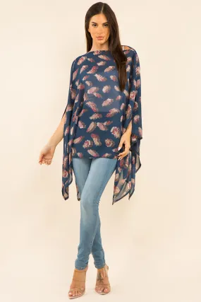 PP-3766 feather poncho