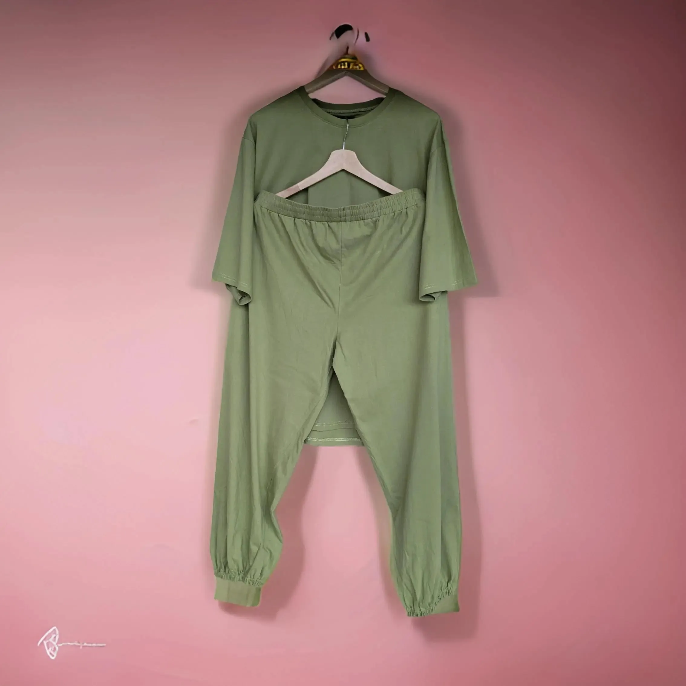 Premium Olive Co-ords Set (Cotton)