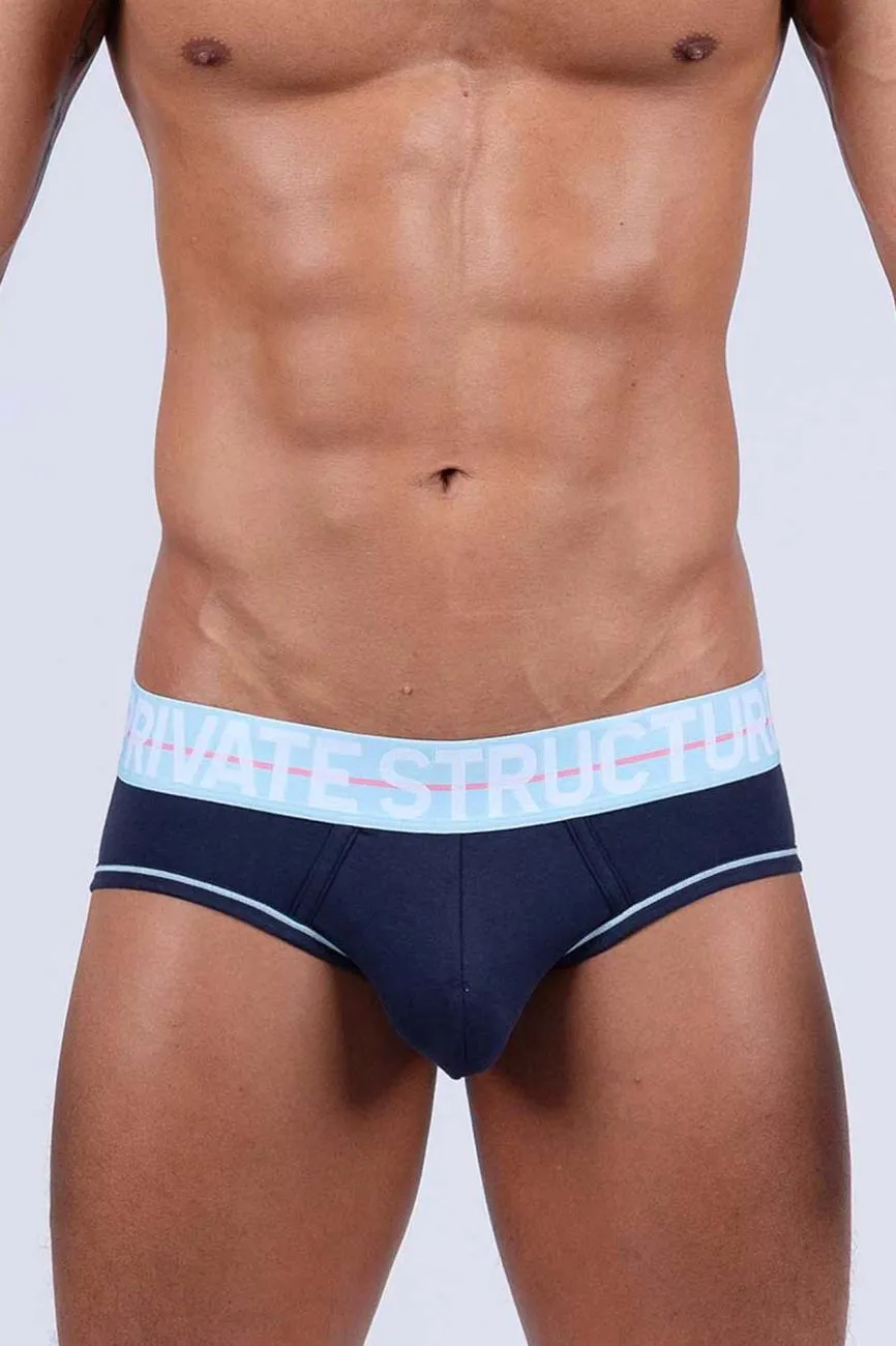 Private Structure MOUX4104 Mo Lite Mid Waist Mini Briefs Color Navy