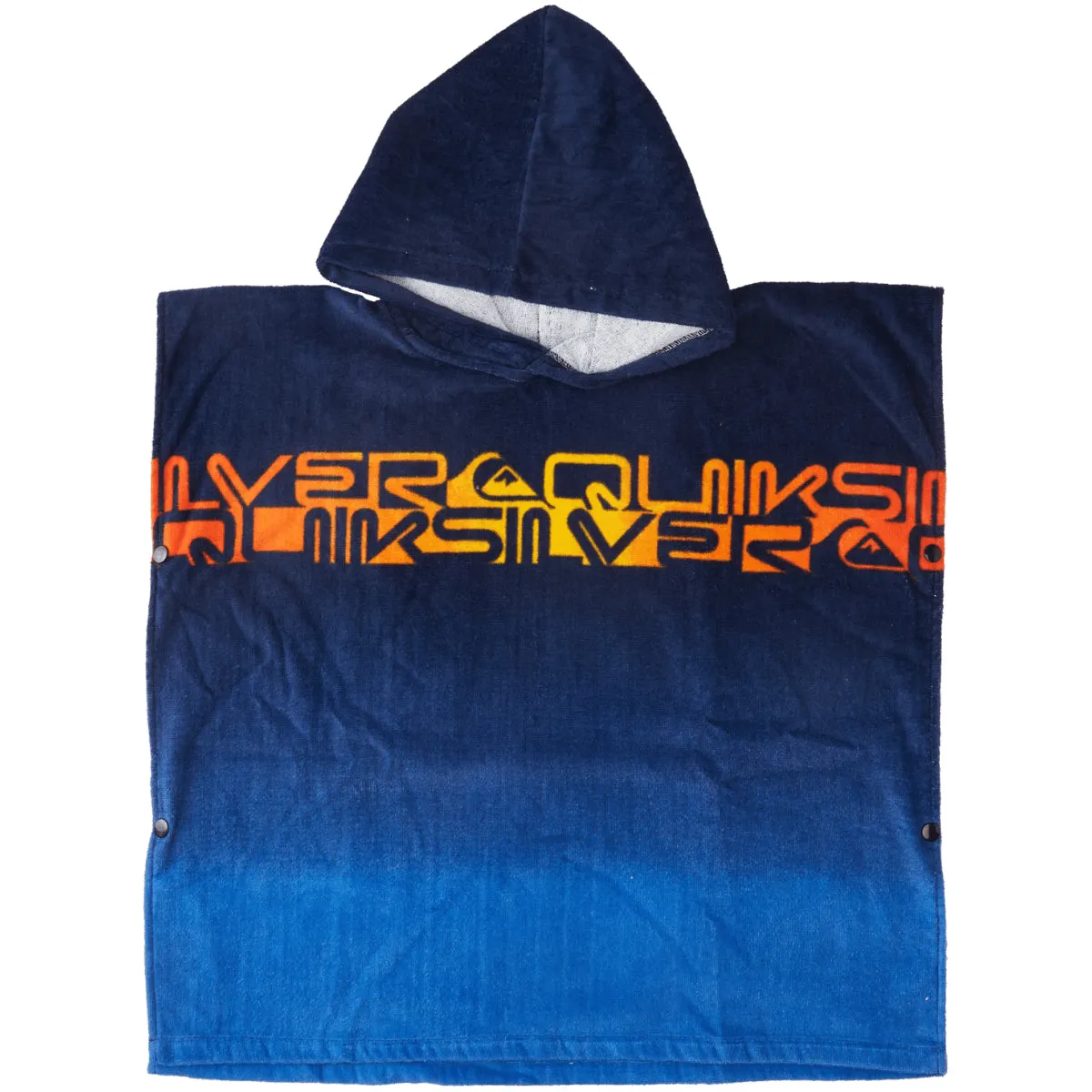 Quiksilver Youth Hooded Beach Towel Poncho - Nautical Blue