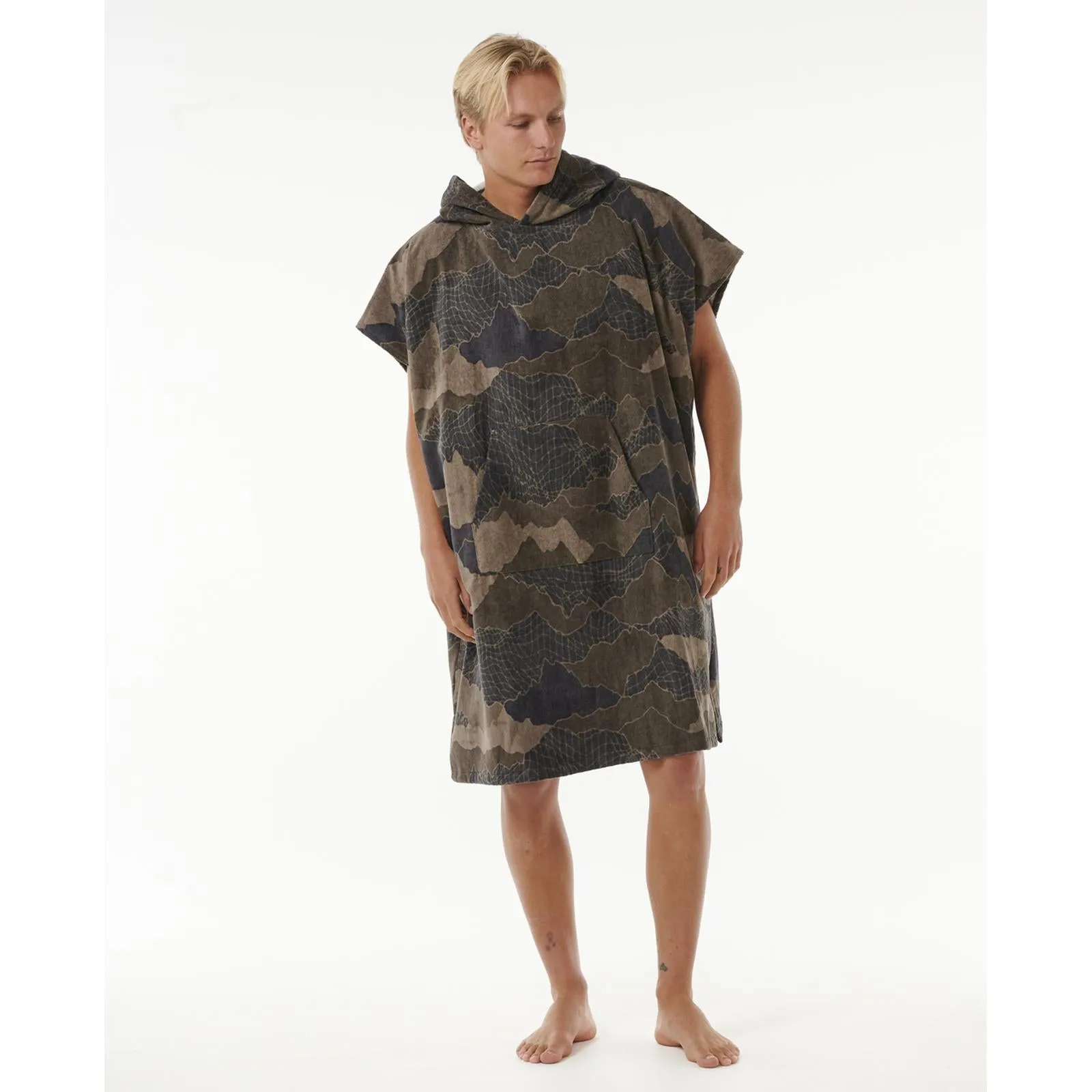 Rip Curl Mens Combo Poncho - Black/Olive