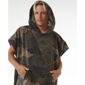 Rip Curl Mens Combo Poncho - Black/Olive