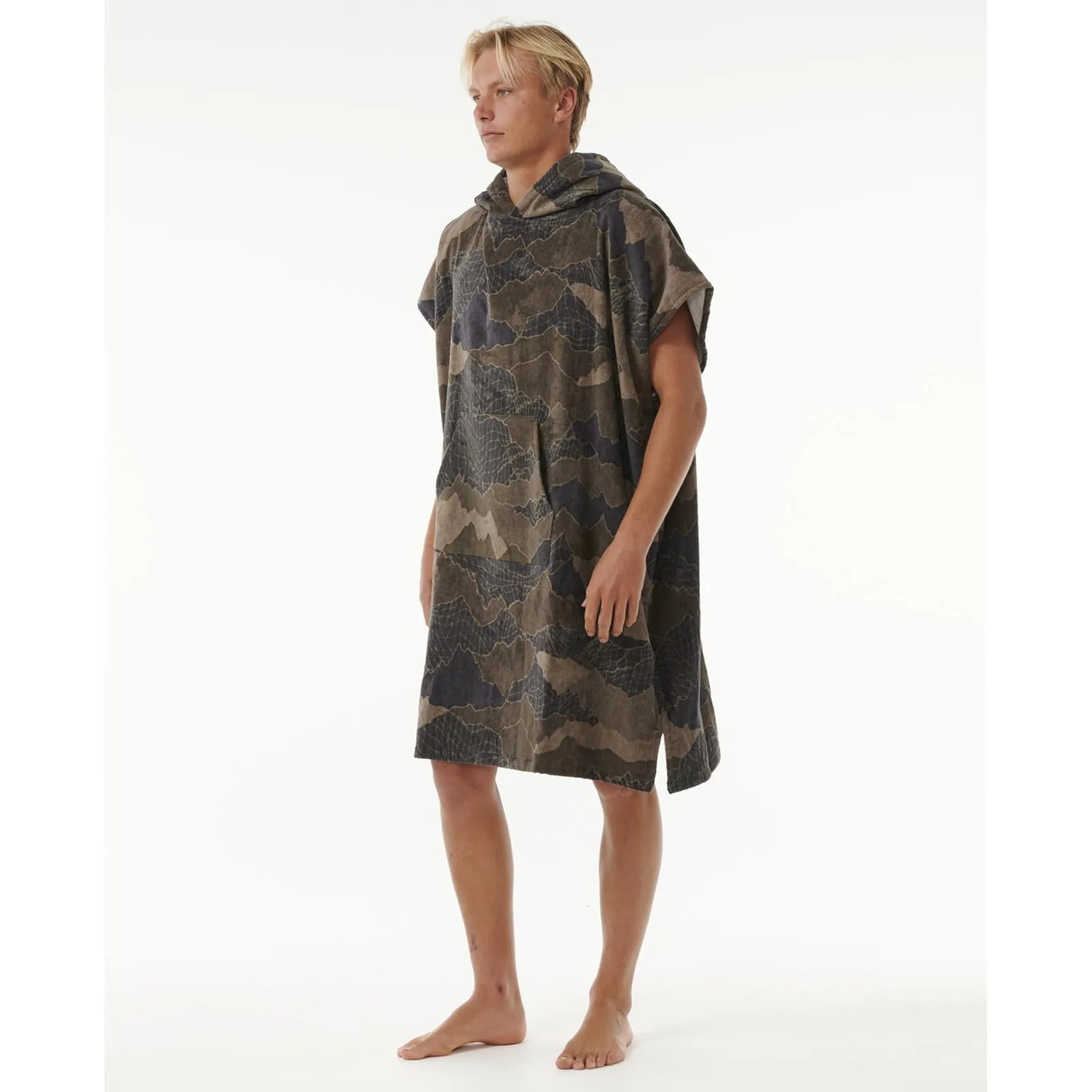 Rip Curl Mens Combo Poncho - Black/Olive