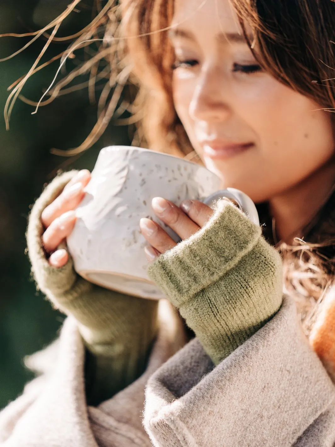 Sage Fingerless Gloves