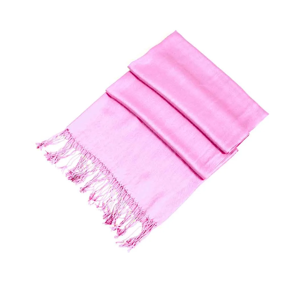 Sakkas Large Soft Silky Pashmina Feel Shawl Wrap Scarf Stole in Solid Colors