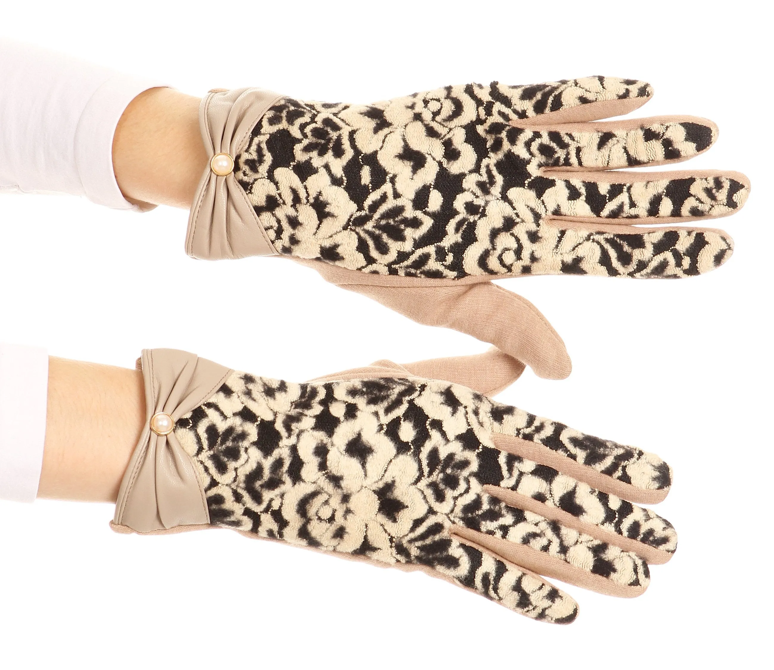 Sakkas Liya Classic Warm Driving Touch Screen Capable Stretch Gloves Fleece Lined