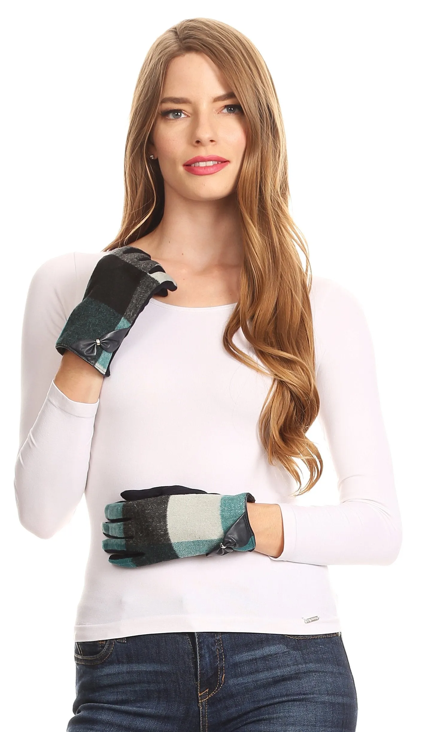 Sakkas Liya Classic Warm Driving Touch Screen Capable Stretch Gloves Fleece Lined