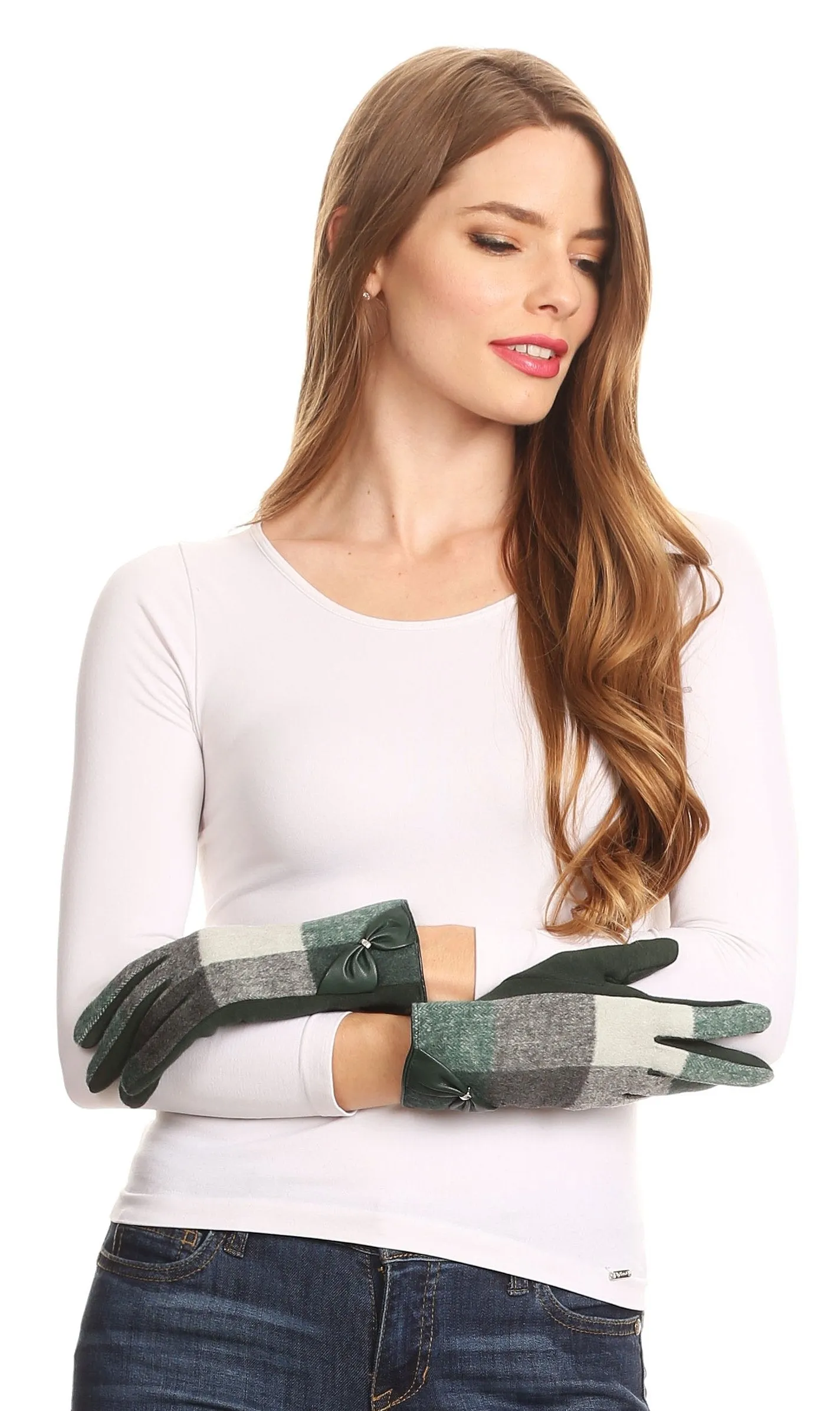 Sakkas Liya Classic Warm Driving Touch Screen Capable Stretch Gloves Fleece Lined