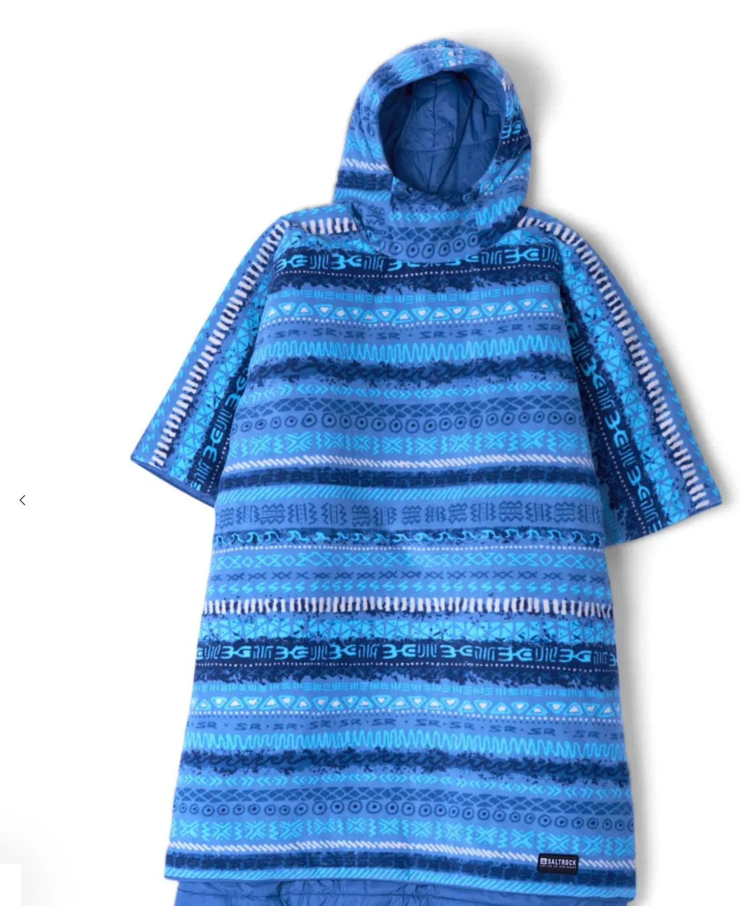 Saltrock Marks - Unisex Recycled Reversible Poncho - Blue