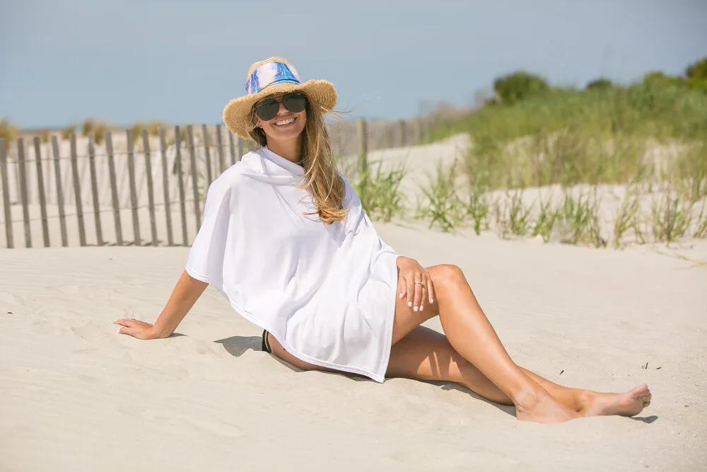 Sand Dunes White Party Poncho