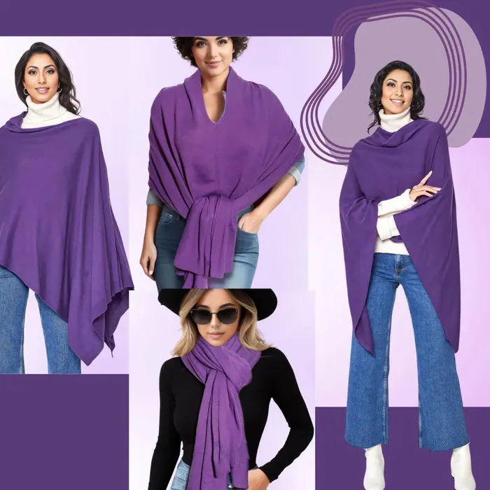 Scarf Poncho 4 Way Wear Wrap for Women