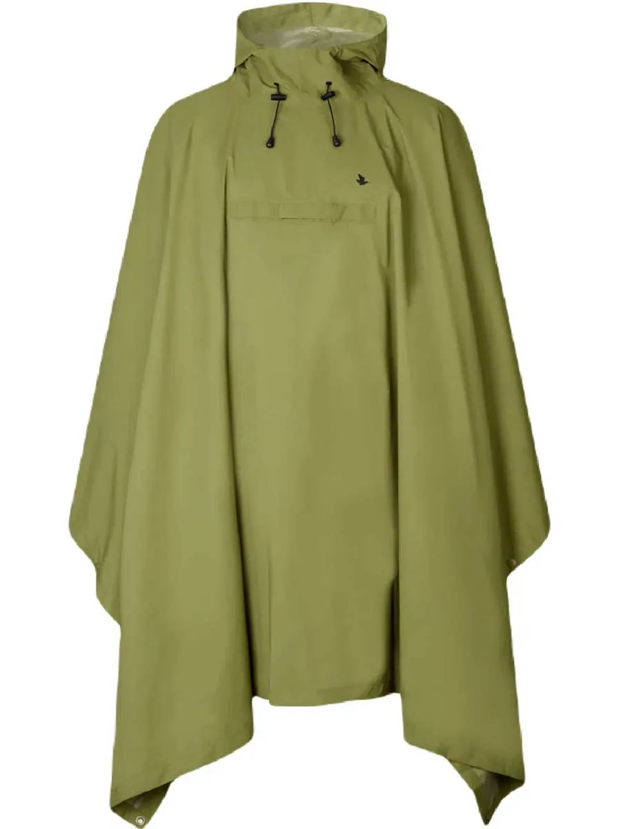 SEELAND Taxus Packable Rain Poncho - Martini Olive