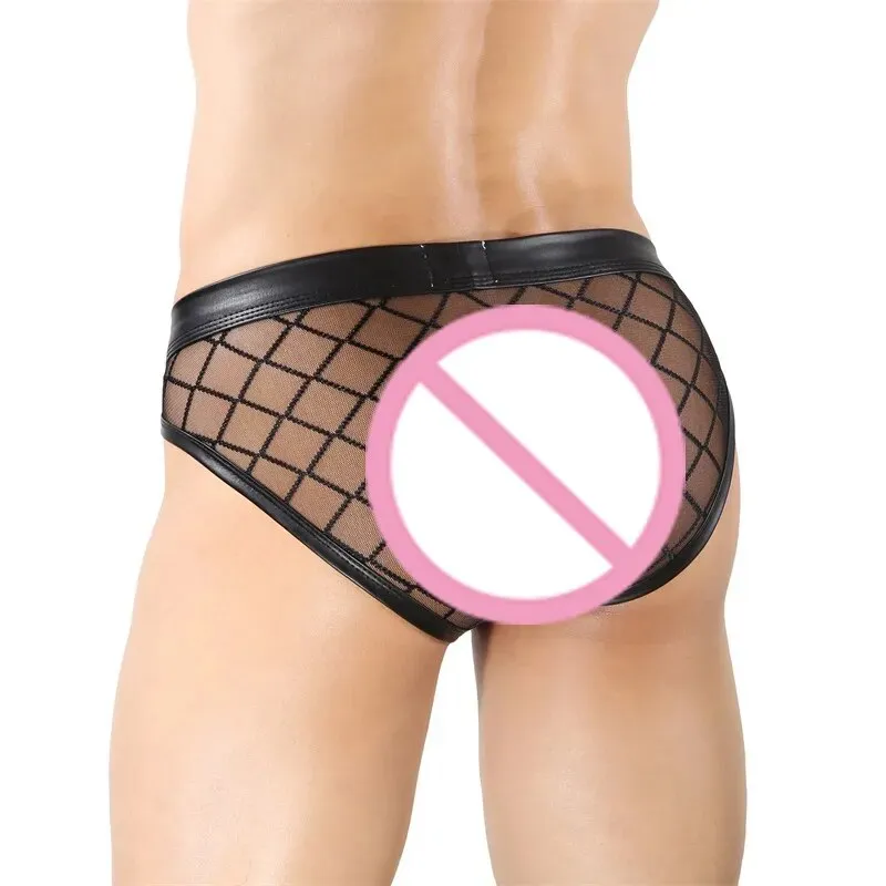 Sexy Black Hollow See Through Brief